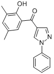 (2-HYDROXY-3,5-DIMETHYLPHENYL)(1-PHENYL-1H-PYRAZOL-4-YL)METHANONE Struktur