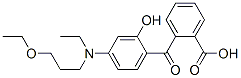 2-[4-[N-(3-Ethoxypropyl)-N-ethylamino]-2-hydroxybenzoyl]benzoic acid Struktur