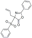 5(4H)-Oxazolone,  2-phenyl-4-(phenylsulfonyl)-4-(2-propen-1-yl)- Struktur