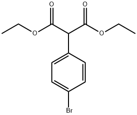 2-(4-BROMOPHENYL)-PROPANEDIOIC ACID, 1,3-DIETHYL ESTER Struktur