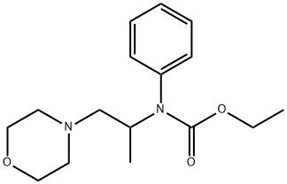 ethyl N-(1-morpholin-4-ylpropan-2-yl)-N-phenyl-carbamate Struktur