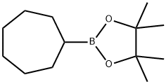 2-Cycloheptyl-4,4,5,5-tetramethyl-1,3,2-dioxaborolane Struktur