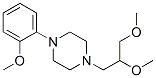 1-(2,3-dimethoxypropyl)-4-(2-methoxyphenyl)piperazine Struktur