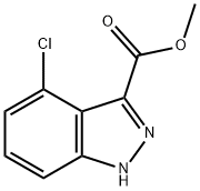 1H-Indazole-3-carboxylicacid,4-chloro-,Methylester Struktur