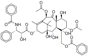 β-(BenzoylaMino)-α-hydroxybenzenepropanoic Acid (αR,βS)-(1S,3S,4S,4aR,5S,6S,8S,11R,12aS)-3,11-Bis(acetyloxy)-4-[(benzoyloxy)Methyl]-1,2,3,4,4a,5,6,7,8,11,12,12a-dodecahydro-1,4,5,6-tetrahydroxy-9,12a,13,13-tetraMethyl-12-oxo-6,10-Methanobenzocyclodecen-8- Struktur