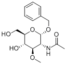 BENZYL 2-ACETAMIDO-2-DEOXY-3-O-METHYL-ALPHA-D-GLUCOPYRANOSIDE Struktur