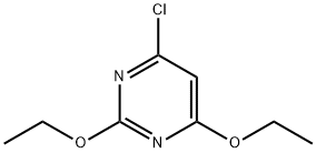 6-chloro-2,4-diethoxy-pyrimidine Struktur