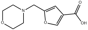 5-(4-MORPHOLINYLMETHYL)-3-FUROIC ACID Struktur