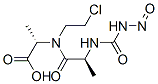 chloroethylnitrosocarbamoyl-alanyl-alanine Struktur