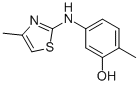 5-(4-METHYLTHIAZOL-2-YLAMINO)-2-METHYLPHENOL Struktur