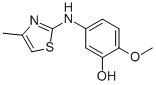 5-(4-METHYLTHIAZOL-2-YLAMINO)-2-METHOXYPHENOL Struktur