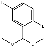 2-BROMO-5-FLUOROBENZALDEHYDE DIMETHYL ACETAL Struktur