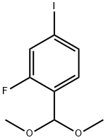 1-(Dimethoxymethyl)-2-fluoro-4-iodobenzene Struktur