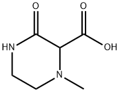 2-Piperazinecarboxylic  acid,  1-methyl-3-oxo- Struktur