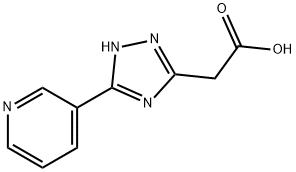 (5-pyridin-3-yl-4H-1,2,4-triazol-3-yl)acetic acid(SALTDATA: FREE) Struktur