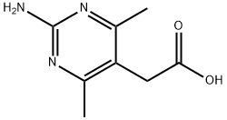 (2-AMINO-4,6-DIMETHYL-5-PYRIMIDINYL)ACETIC ACID Struktur