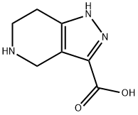 4,5,6,7-tetrahydro-2H-pyrazolo[4,3-c]pyridine-3-carboxylic acid(SALTDATA: 1.2HCl 1H2O 0.03N2H4) Struktur