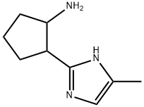 Cyclopentanamine,  2-(5-methyl-1H-imidazol-2-yl)- Struktur