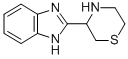 1H-BENZIMIDAZOLE, 2-(3-THIOMORPHOLINYL)- Struktur