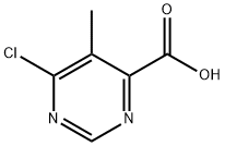 6-Chloro-5-MethylpyriMidine-4-carboxylic acid Struktur