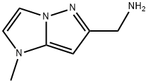 1H-Imidazo[1,2-b]pyrazole-6-methanamine,  1-methyl- Struktur