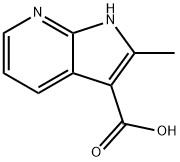 2-Methyl-7-azaindole-3-carboxylic acid Struktur