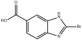 1H-BenziMidazole-6-carboxylicacid,2-broMo- Struktur