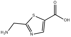 5-Thiazolecarboxylic  acid,  2-(aminomethyl)- Struktur