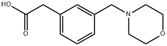 3-(4-MORPHOLINYLMETHYL)-BENZENEACETIC ACID Struktur