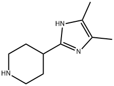 Piperidine,  4-(4,5-dimethyl-1H-imidazol-2-yl)- Struktur