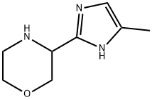 Morpholine,  3-(5-methyl-1H-imidazol-2-yl)- Struktur