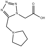 5-(PYRROLIDIN-1-YLMETHYL)-1H-TETRAZOL-1-YL]ACETIC ACID Struktur