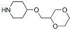 Piperidine,  4-(1,4-dioxan-2-ylmethoxy)- Struktur