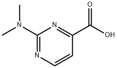 2-(dimethylamino)-4-Pyrimidinecarboxylic acid Struktur