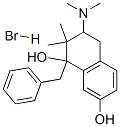 1-benzyl-3-dimethylamino-2,2-dimethyl-tetralin-1,7-diol hydrobromide Struktur