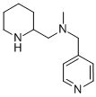 N-METHYL-N-(2-PIPERIDINYLMETHYL)-4-PYRIDINEMETHANAMINE Struktur