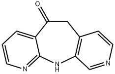 6,11-Dihydro-5H-dipyrido[2,3-b:4',3'-f]-azepin-5-one Struktur