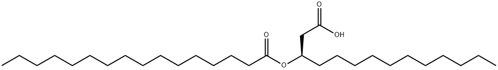 Hexadecanoic acid, (1R)-1-(carboxymethyl)dodecyl ester Struktur