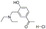 1-{3-[(DIETHYLAMINO)METHYL]-4-HYDROXYPHENYL}ETHANONE HYDROCHLORIDE Struktur