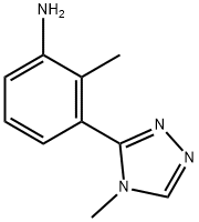 2-methyl-3-(4-methyl-4H-1,2,4-triazol-3-yl)aniline(SALTDATA: FREE) Struktur