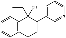 1-ETHYL-2-PYRIDIN-3-YL-1,2,3,4-TETRAHYDRO-NAPHTHALEN-1-OL Struktur