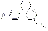 (5RS)-5-(4-Methoxyphenyl)-3-Methyl-1-oxa-3-azaspiro-[5.5]undecane Hydrochloride Struktur