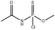 Phosphoramidochloridothioic  acid,  N-acetyl-,  O-methyl  ester Struktur