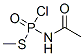 Phosphoramidochloridothioic  acid,  N-acetyl-,  S-methyl  ester Struktur