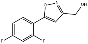 5-(2,4-DIFLUOROPHENYL)-3-ISOXAZOLEMETHANOL Struktur