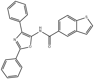 Benzo[b]thiophene-5-carboxaMide,N-(2,4-diphenyl-5-oxazolyl)- Struktur