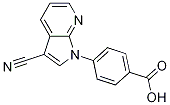 Benzoic acid, 4-(3-cyano-1H-pyrrolo[2,3-b]pyridin-1-yl)- Struktur