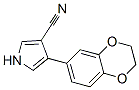 1H-Pyrrole-3-carbonitrile,  4-(2,3-dihydro-1,4-benzodioxin-6-yl)- Struktur