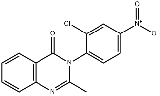 3-(2-Chloro-4-nitrophenyl)-2-methyl-4(3H)-quinazolinone Struktur