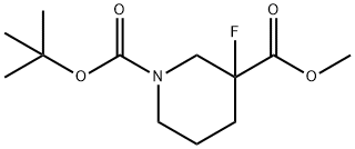 Methyl 1-Boc-3-fluoropiperidine-3-carboxylate Struktur